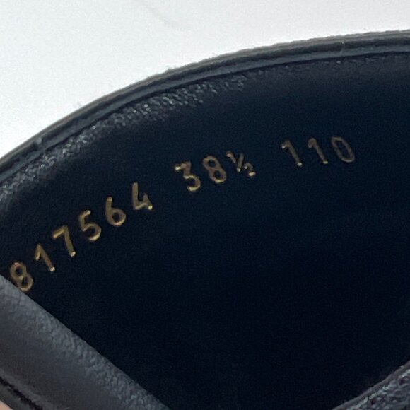 Gucci Jane Slide Sandals Black/White Embroidered Logo Flat Open Toe 38.5 US8.5 - Picture 8 of 11